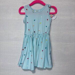 Dotdotsmile Dress Size 12/24 Months Blue Multi Color Spots New with Tags